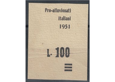 SAN MARINO 1951 Overprint proof £100 on 250 Flood victims MNH** ©