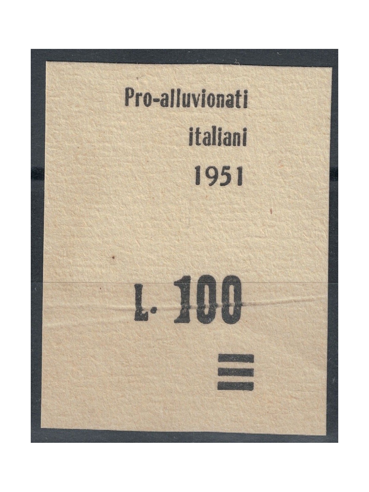 SAN MARINO 1951 Overprint proof £100 on 250 Flood victims MNH** ©