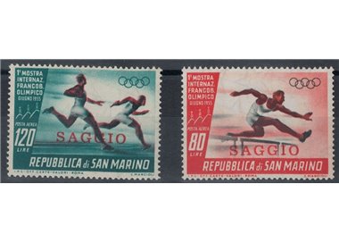 SAN MARINO 1955 Sports Stamp (Example) 2v MNH**