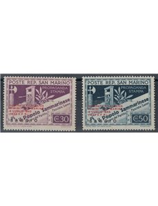 SAN MARINO 1943 Philatelic Day (Example) 2v MH*