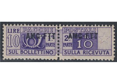 TRIESTE A 1949 Parcel Post £10 (close overprints) MNH** ©