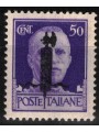 ITALY RSI 1944 Variety 50c Imperial (exchanges overlay black bundle) MNH** ©