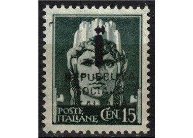 ITALY RSI 1944 Imperial 15c Essay (overlay bundle and text) MNH** ©