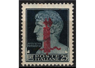 ITALY RSI 1944 25£ Imperial Sample (red fasces overlay) MNH** ©