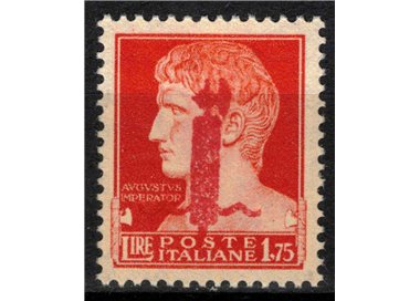 ITALY RSI 1944 1.75£ Imperial Sample (red fasces overlay) MNH** ©