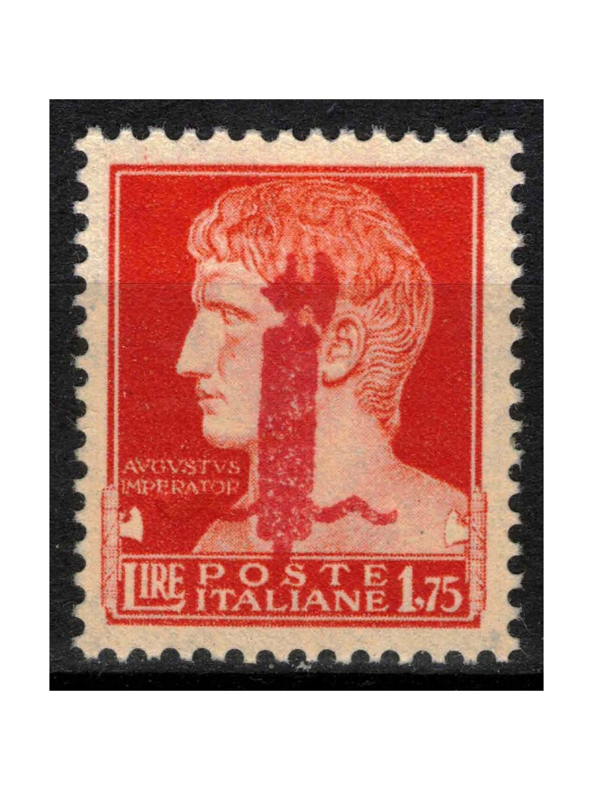 ITALIA RSI 1944 Saggio 1,75£ Imperiale (soprast. fascio in rosso) MNH** ©