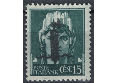ITALIA RSI 1944 Saggio 15c Imperiale (soprast. fascio in nero) MNH** ©