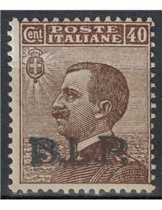ITALIA REGNO 1922-23 BLP 40c bruno (soprast. in nero) MNH** ©