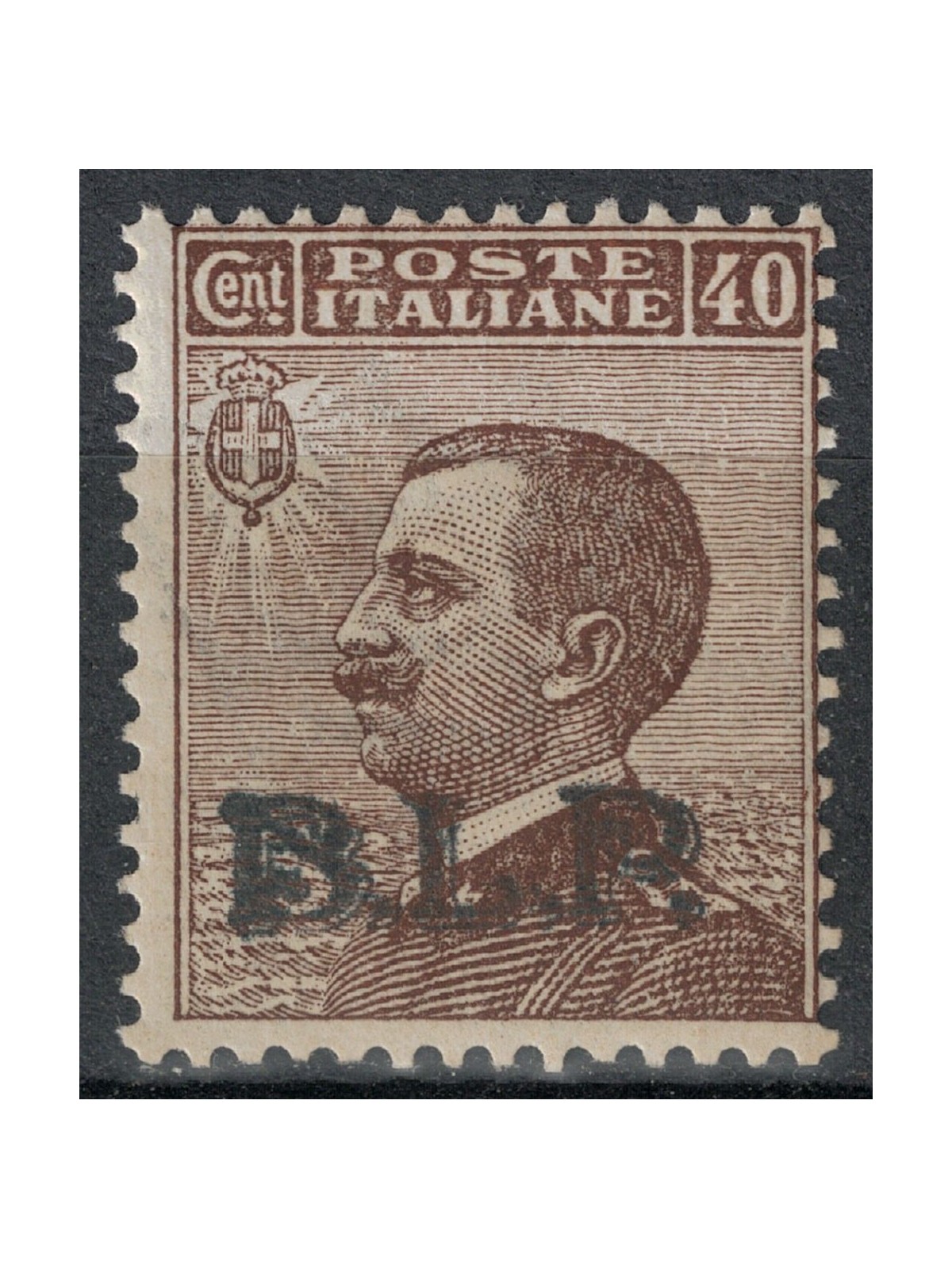 ITALY KINGDOM 1922-23 BLP 40c brown (black overlay) MNH** ©