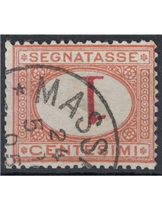 ITALY KINGDOM 1870 Variety Postage Due 1c (upside down figure) us ©