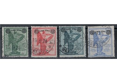 ITALY KINGDOM 1924 Victory overprinted 4v us ©