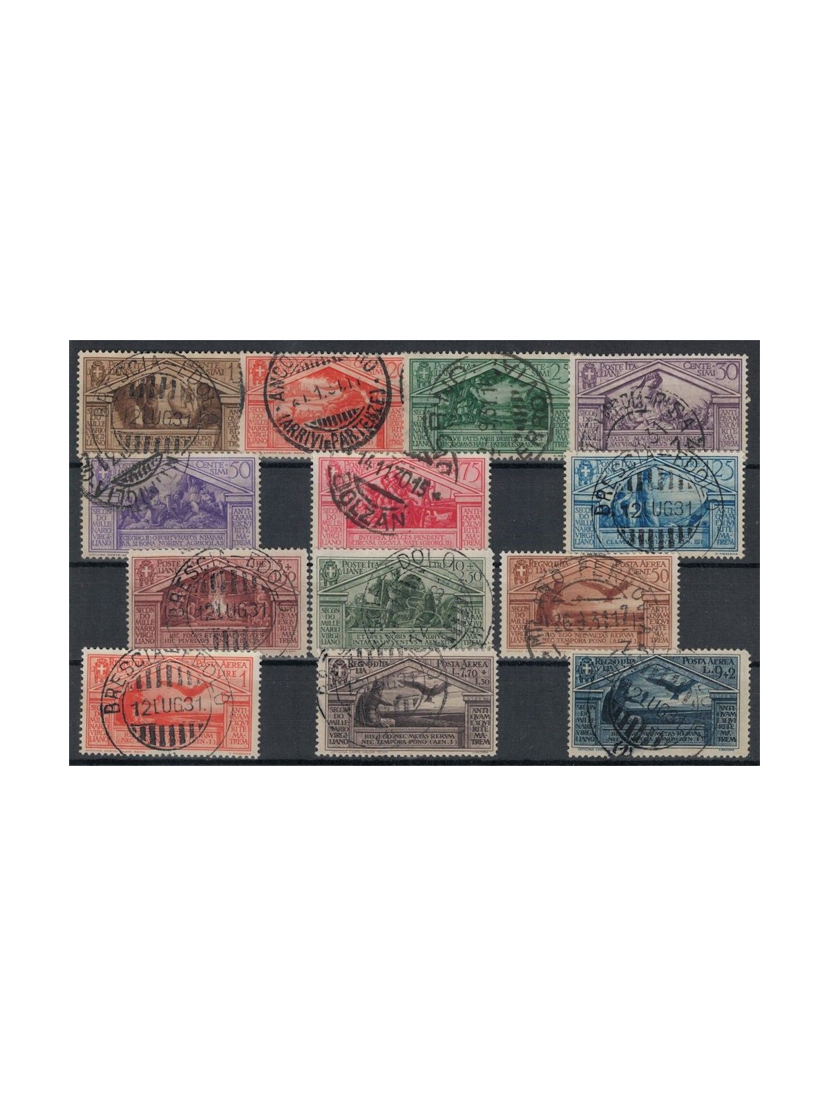 ITALIA REGNO 1930 Bimillenario Virgilio 13v us ©