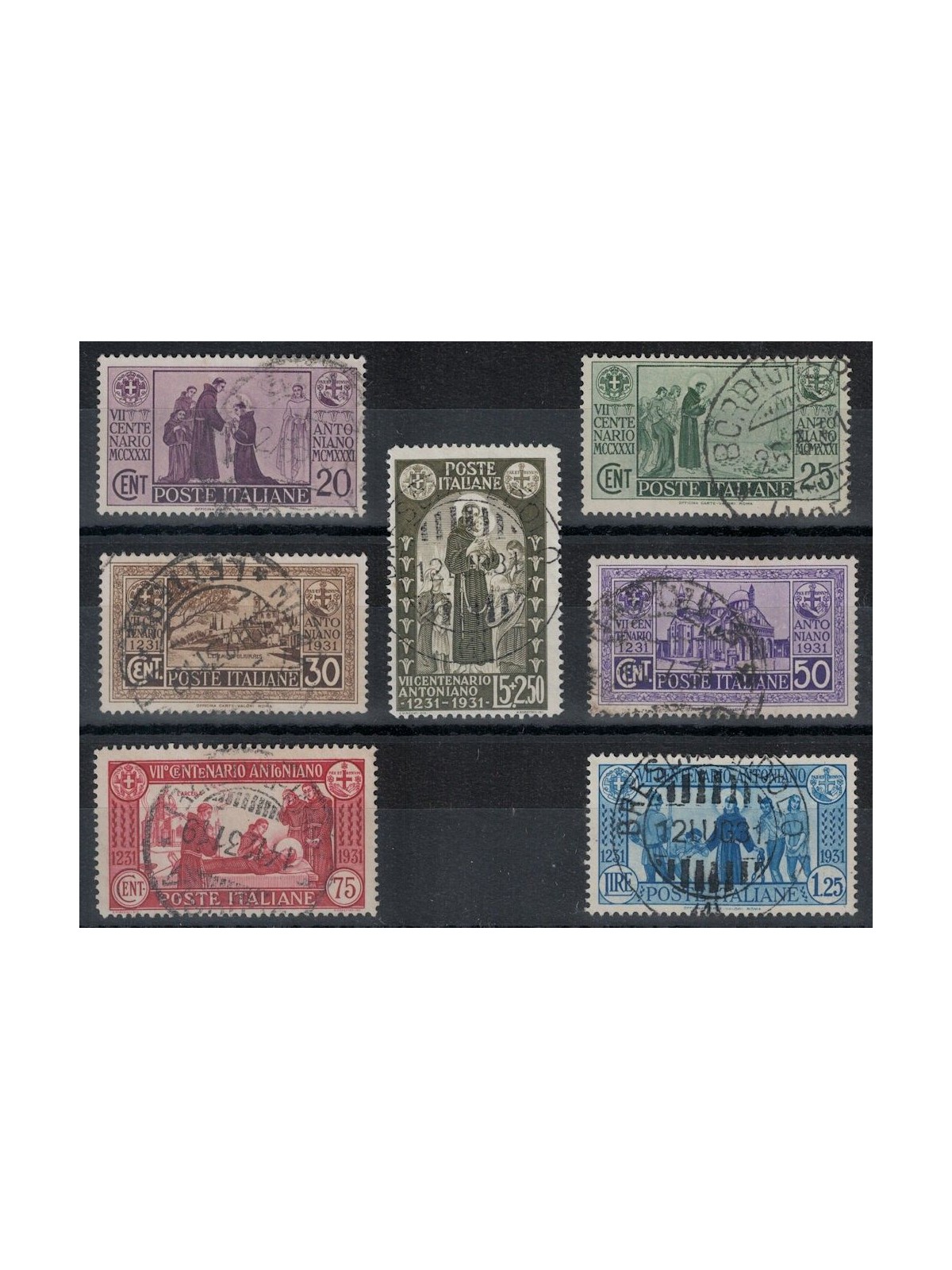 ITALY KINGDOM 1931 Centenary of St. Anthony 7v us ©