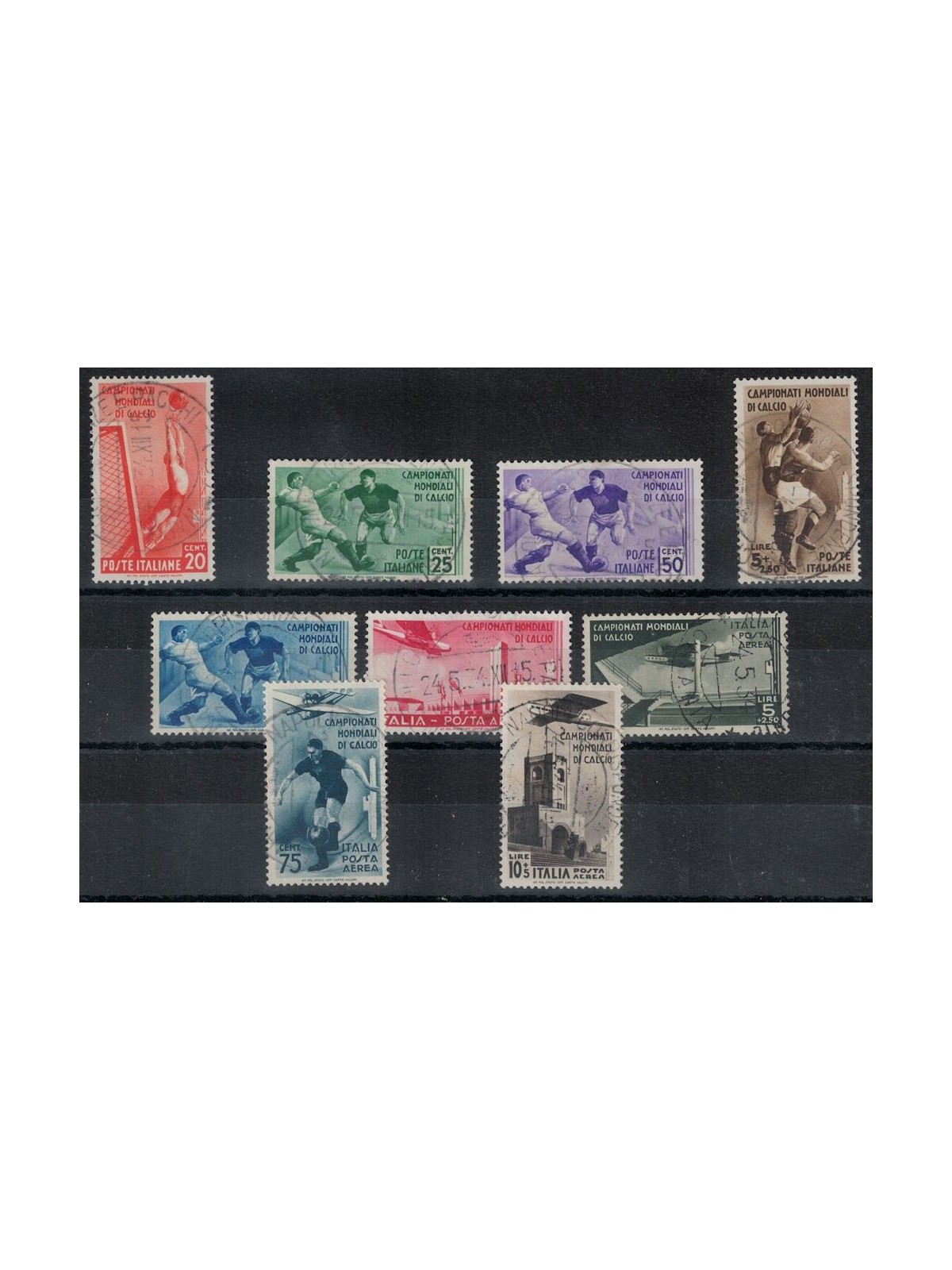 ITALIA REGNO 1934 Campionato di calcio 9v us ©