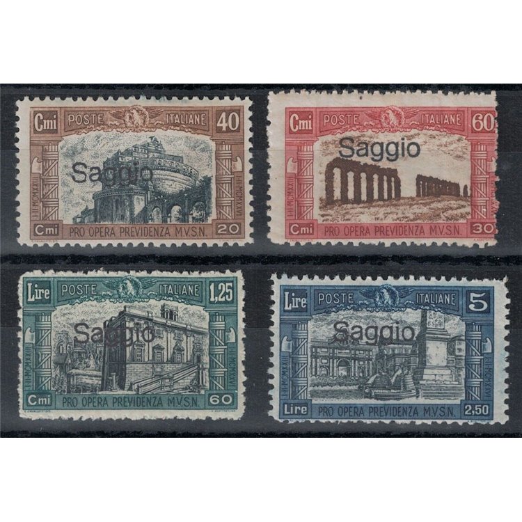 ITALIA REGNO 1926 Milizia I (SAGGIO) 4v MNH**