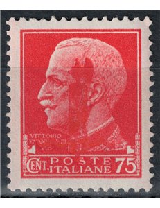 ITALIA RSI 1944 Varietà 75c Imperiale (scambi soprast. fascio) MNH** ©