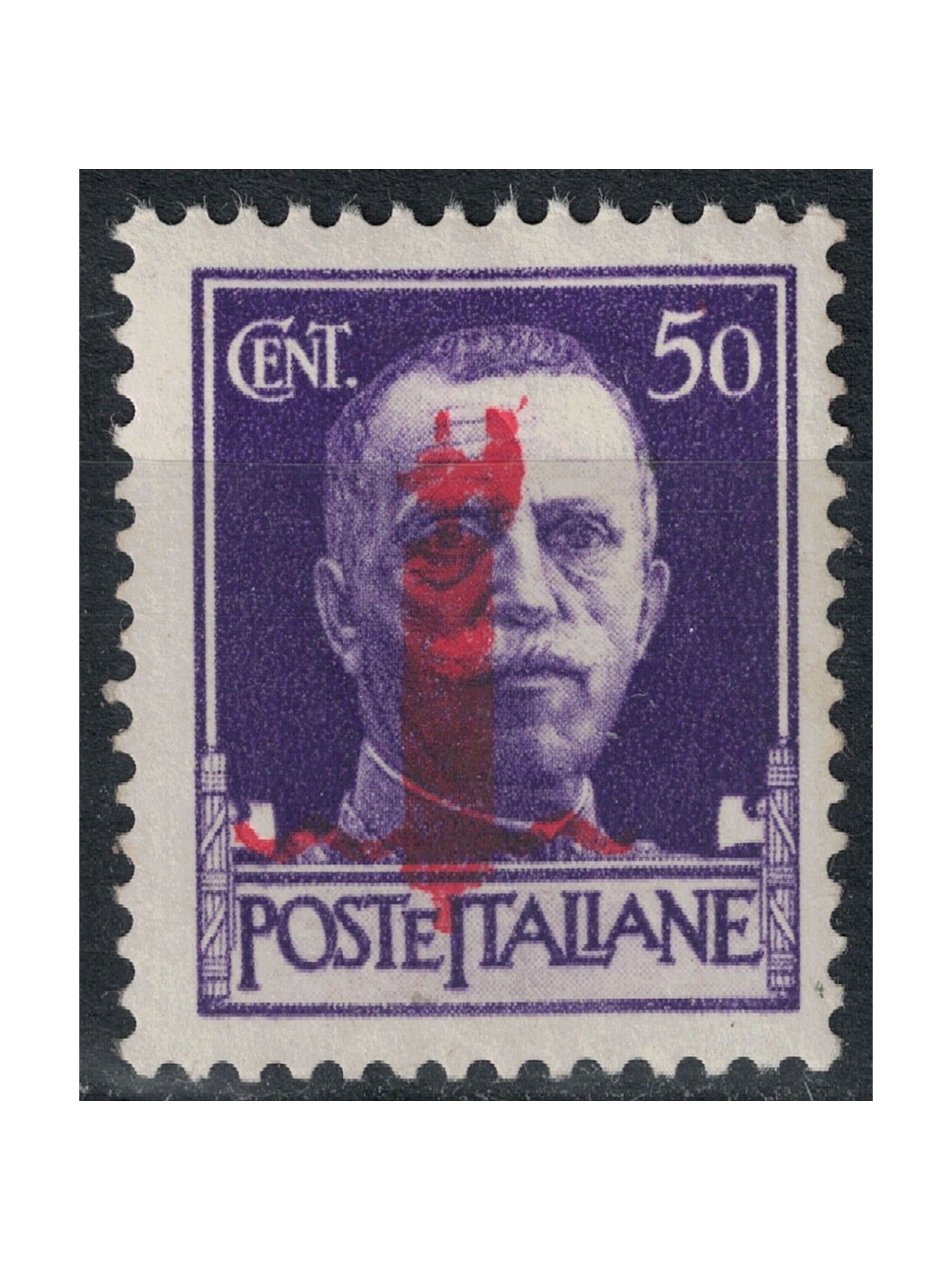 ITALY RSI 1944 Variety 50c Imperial (exchanges over bundle) MNH** ©