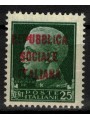 ITALIA RSI 1944 Varietà 25c Imperiale (scambi soprast.) MNH** ©