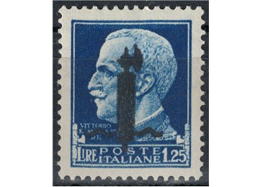 ITALY RSI 1944 Variety 1.25£ Imperial (color error overprint) MNH** ©