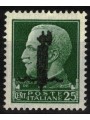 ITALIA RSI 1944 Varietà 25c Imperiale (errore colore soprast. fascio) MNH** ©