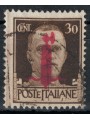 ITALY RSI 1944 Imperial 30c Florence (carmine lilac overlay) us ©