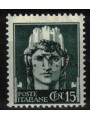 ITALY RSI 1944 Variety 15c Imperial GNR (color error overprint) MNH** ©
