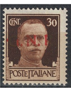 ITALY RSI 1944 Variety 30c Imperial GNR (color error overprint) MNH** ©