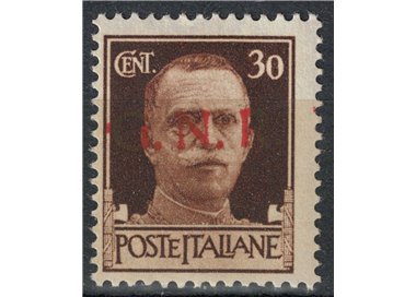 ITALY RSI 1944 Variety 30c Imperial GNR (color error overprint) MNH** ©