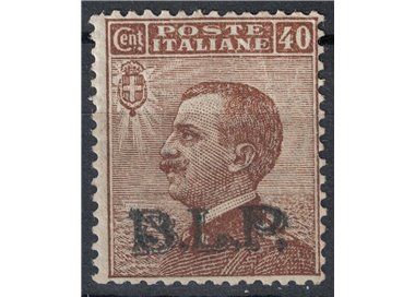 ITALY KINGDOM 1922-23 BLP 40c brown (black overlay) MH* ©