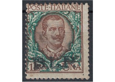 ITALY KINGDOM 1922-23 BLP 1£ brown and green MH* ©