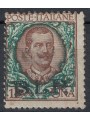 ITALIA REGNO 1922-23 BLP 1£ bruno e verde MH* ©