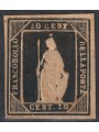 ITALY KINGDOM 1862 Thermignon 20c black sample (facsimile) MNG ©
