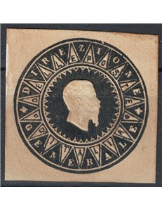 ITALIA REGNO 1864 Saggio Giuseppe Re (Ristampa) Effigie Vitt. Em. II MNG ©