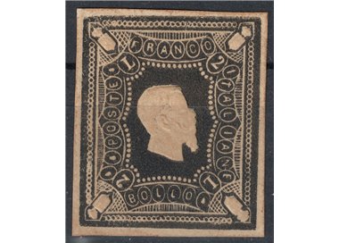 ITALIA REGNO 1864 Saggio Giuseppe Re (Ristampa) £2 nero MNG ©