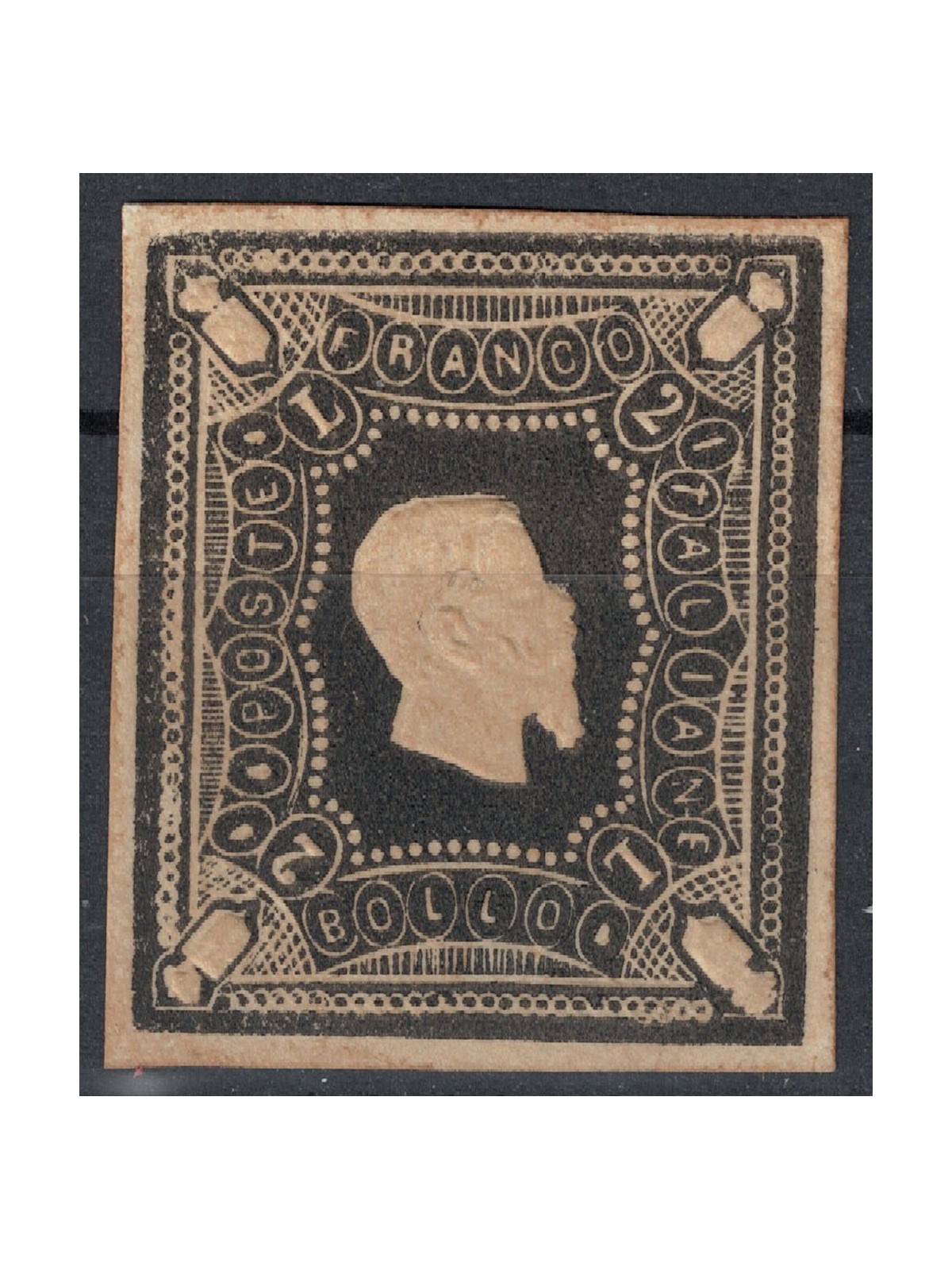ITALY KINGDOM 1864 Essay Joseph King (Reprint) £2 black MNG ©