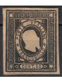 ITALIA REGNO 1864 Saggio Giuseppe Re (Ristampa) 60c nero MNG ©