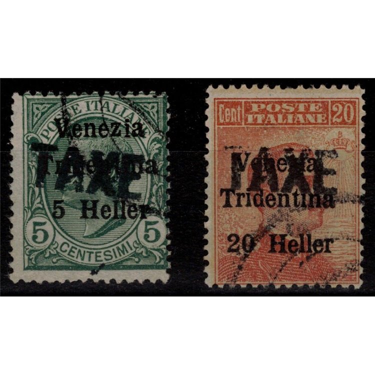 TRENTINO (BZ3) 1918-19 Venezia Tridentina soprast. TAXE 2v us ©