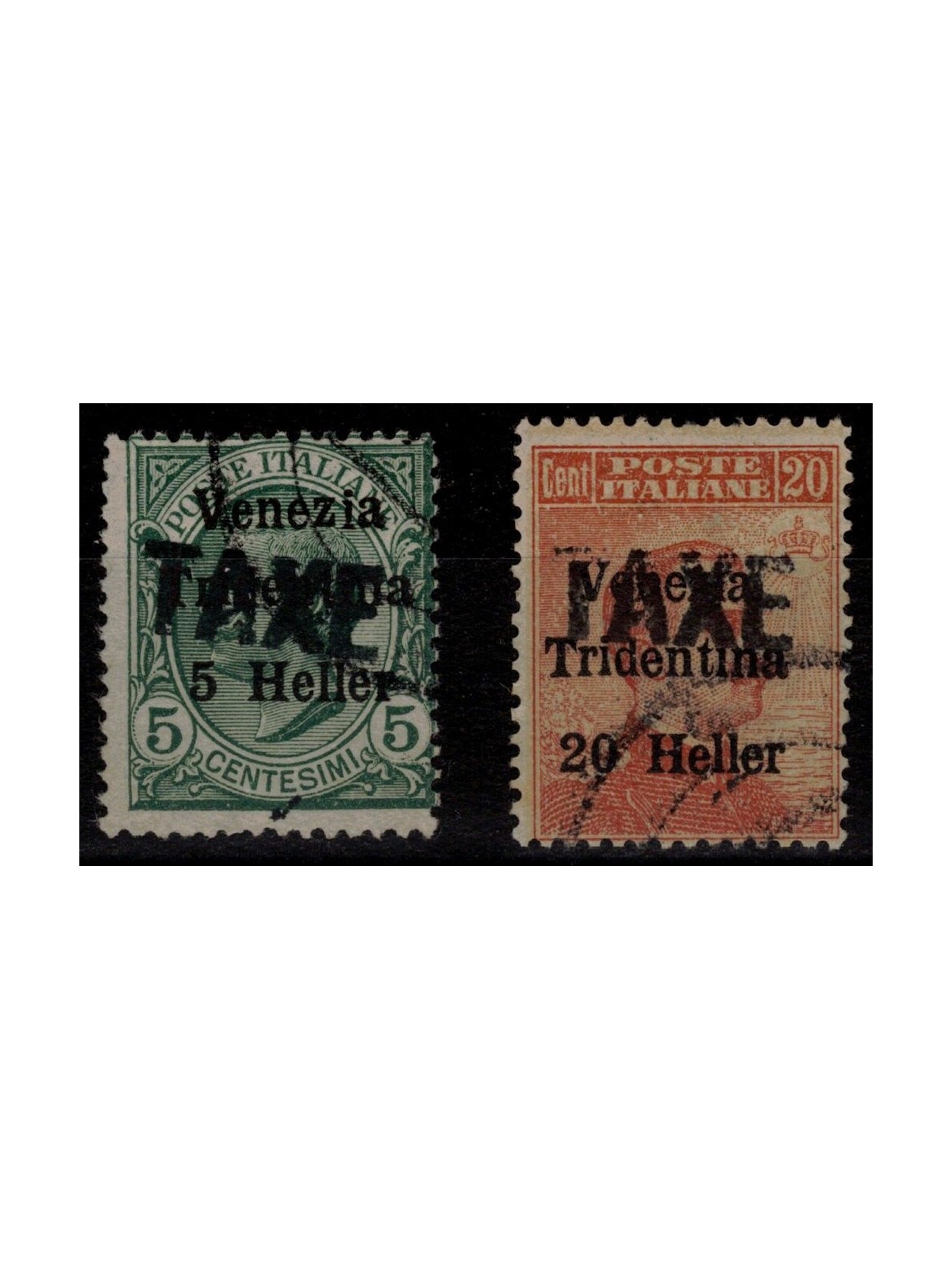 TRENTINO (BZ3) 1918-19 Venezia Tridentina soprast. TAXE 2v us ©