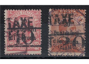 TRENTINO (BZ3) 1918-19 Trento and Trieste (TAXE + T with number) 2v us ©