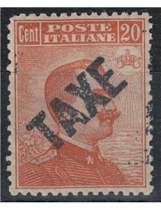 TRENTINO (BZ3) 1918-19 Michetti 20c arancio (TAXE obliqua) MNH** ©