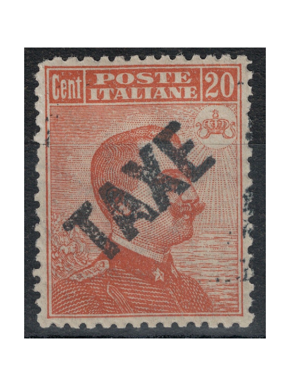 TRENTINO (BZ3) 1918-19 Michetti 20c arancio (TAXE obliqua) MNH** ©