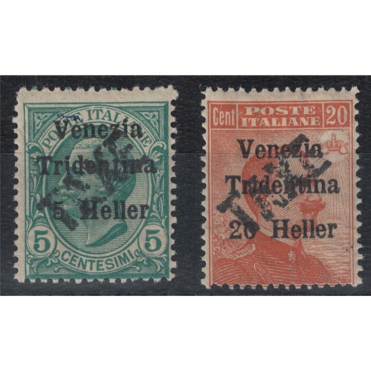 TRENTINO (BZ3) 1918-19 Venezia Tridentina (TAXE obliqua) 2v MNH** ©