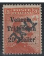TRENTINO (BZ3) 1918-19 Venezia Tridentina Variety (TAXE inverted and oblique) MH* ©