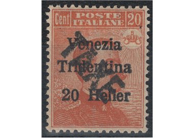 TRENTINO (BZ3) 1918-19 Venezia Tridentina Variety (TAXE oblique from top to bottom) MH* ©