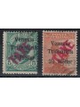 TRENTINO (BZ3) 1918-19 Venezia Tridentina (oblique TAXE in red) 2v us ©
