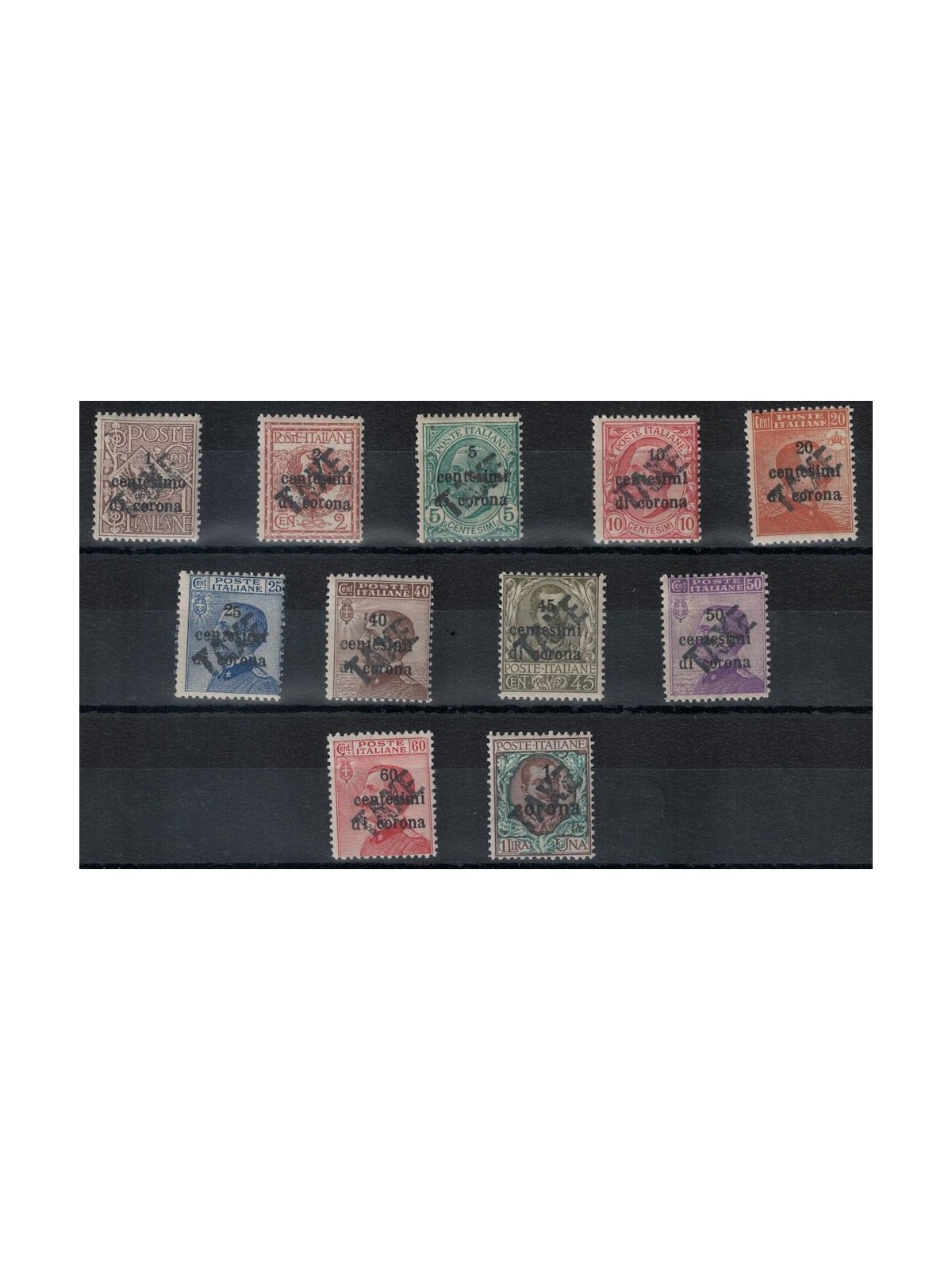 TRENTINO (BZ3) 1918-19 Trento e Trieste (TAXE obliqua) 11v MNH** ©