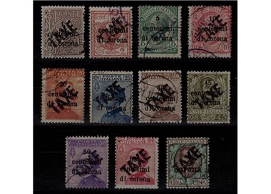 TRENTINO (BZ3) 1918-19 Trento e Trieste (TAXE obliqua) 11v us ©