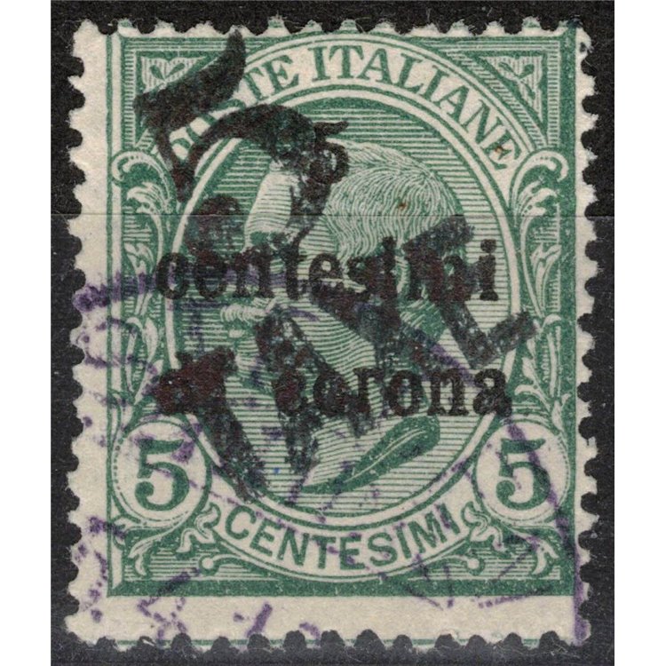 TRENTINO (BZ3) 1918-19 Trento and Trieste (TAXE and 5 oblique) us ©