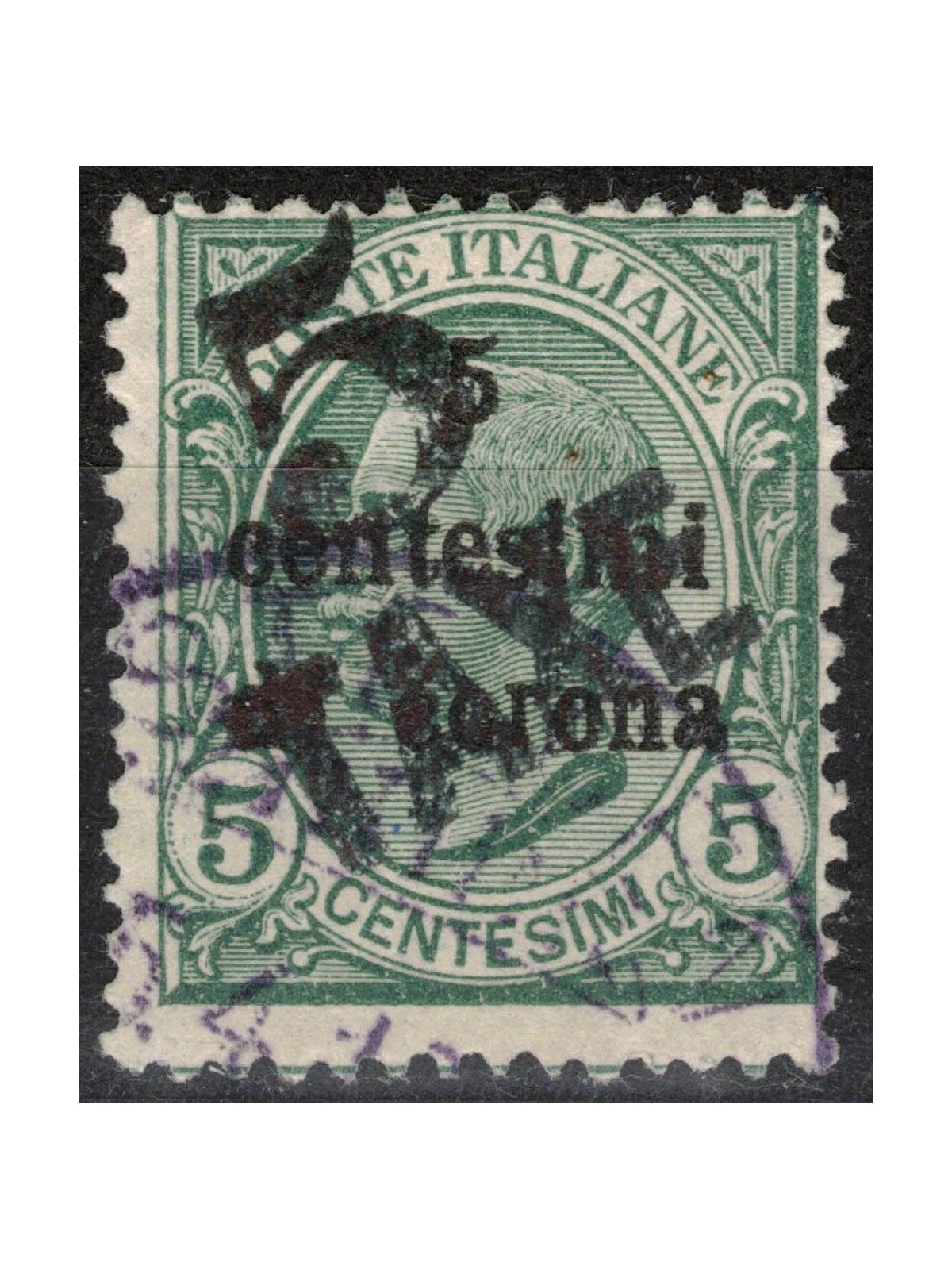 TRENTINO (BZ3) 1918-19 Trento and Trieste (TAXE and 5 oblique) us ©