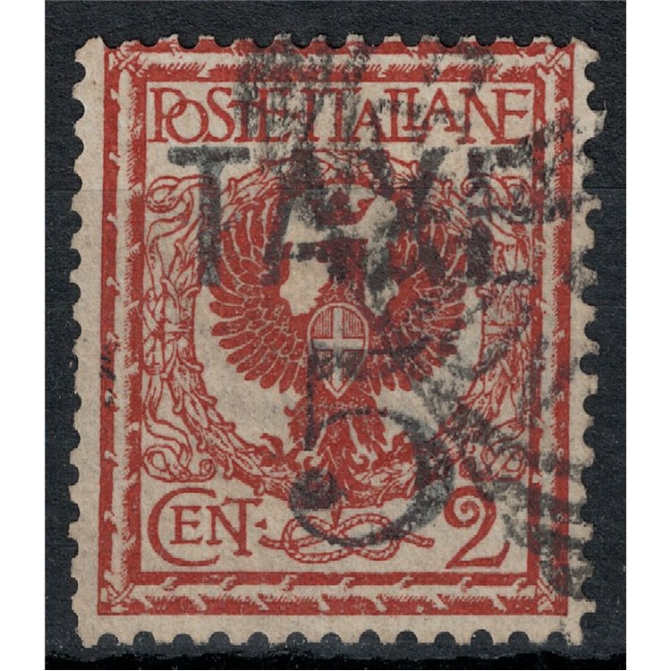 TRENTINO (BZ3) 1918-19 Floreale 2c (TAXE e cifre orizz.) us ©